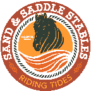 Logo of Sand & Saddle, a horseback riding tour company.